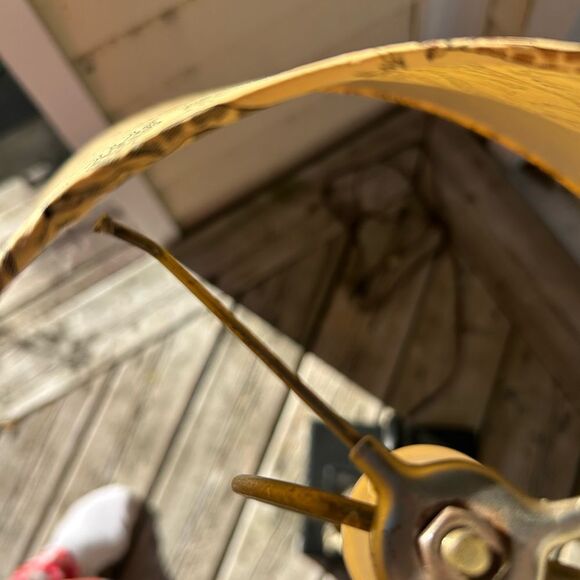 Wooden Giraffe Table Desk Lamp Light Vintage Mid-Century Metal Base 33" Tall - Picture 16 of 16